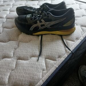 Asics 21 Black and Yellow Athletic Shoes